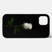 ブラック4ルクセiPhone 13、純白のバラ Case-Mate iPhoneケース (裏面 (横))