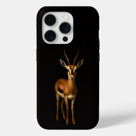 ブラック4ルクセiPhone 15 Pro Mate、エレガントガゼル iPhone 15 Proケース