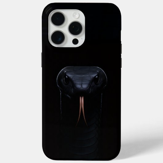 ブラック4ルクセiPhone 15 Pro Maxケース ブラックマンバ Case-Mate iPhoneケース (裏面)