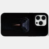 ブラック4ルクセiPhone 15 Pro Maxケース ブラックマンバ Case-Mate iPhoneケース (裏面 (横))