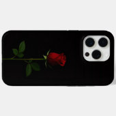 ブラック4ルクセiPhone 15 Pro Max、ベルベットレッドローズ Case-Mate iPhoneケース (裏面 (横))