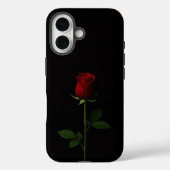 ブラック4ルクセiPhone 16 Mateケース, ヴェルヴェットレッドローズ Case-Mate iPhoneケース (裏面)
