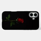 ブラック4ルクセiPhone 16 Plus、ベルベットレッドローズ Case-Mate iPhoneケース (裏面 (横))