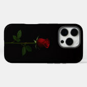 ブラック4ルクセiPhone 16 Pro、ベルベットレッドローズ Case-Mate iPhoneケース (裏面 (横))