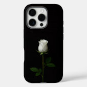 ブラック4ルクセiPhone 16 Pro、純白のバラ Case-Mate iPhoneケース (裏面)