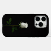 ブラック4ルクセiPhone 16 Pro、純白のバラ Case-Mate iPhoneケース (裏面 (横))