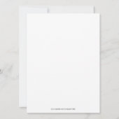 ブラック40と素晴らしい招待状 招待状 (裏面)