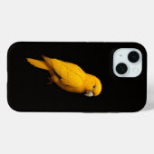 ブラック4 ラクシィ iPhone 15 Mate, ゴールデンパラキート Case-Mate iPhoneケース (裏面 (横))