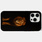 ブラック4 ラクシィ iPhone 15 Pro Max, マジェスティック ライオン Case-Mate iPhoneケース (裏面 (横))