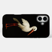 ブラック4 ラクシィ iPhone 16 Plus、優雅なコウノトリ Case-Mate iPhoneケース (裏面 (横))
