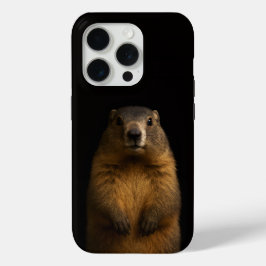 ブラック4 ラクシーモデル iPhone 15 Pro Mate, フラッフィーマーモット Proケース