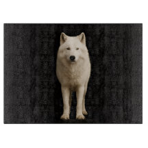 ブラック4 ラクセ ガラスボード シロホッキョクオオカミ
