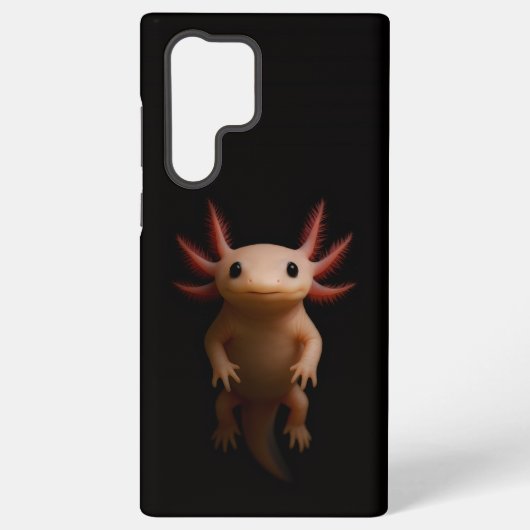 ブラック4 ラクセ Galaxy S22 Ultra、メキシコサンショウウオ Samsung Galaxyケース (裏面)