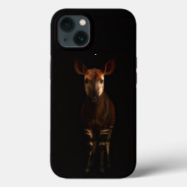 ブラック4 ラクセ iPhone 13、フォレストオカピ 13ケース