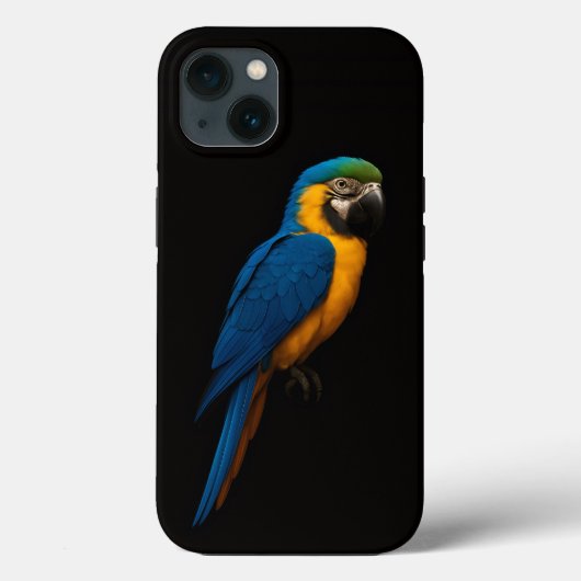 ブラック4 ラクセ iPhone 13、ルーマニアオウサクラインコ Case-Mate iPhoneケース (裏面)