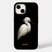 ブラック4 ラクセ iPhone 14 ケースメイト、シロサギ Case-Mate iPhoneケース (裏面)