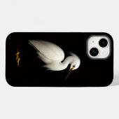 ブラック4 ラクセ iPhone 14 ケースメイト、シロサギ Case-Mate iPhoneケース (裏面 (横))