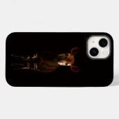ブラック4 ラクセ iPhone 14 Mate、フォレストオカピ Case-Mate iPhoneケース (裏面 (横))
