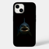 ブラック4 ラクセ iPhone 14 Mate、ホオジロザメ Case-Mate iPhoneケース (裏面)