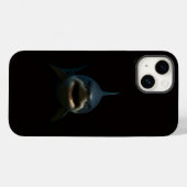 ブラック4 ラクセ iPhone 14 Mate、ホオジロザメ Case-Mate iPhoneケース (裏面 (横))