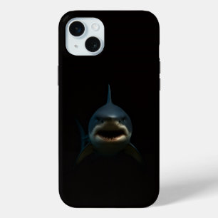 ブラック4 ラクセ iPhone 15 Plus、ホオジロザメ Miniケース