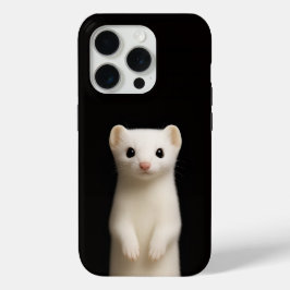 ブラック4 ラクセ iPhone 15 Pro Mate エレガントなオコジョ Proケース