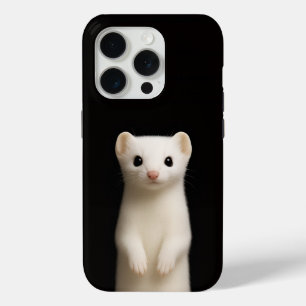 ブラック4 ラクセ iPhone 15 Pro Mate エレガントなオコジョ Proケース