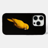 ブラック4 ラクセ iPhone 15 Pro Mate ゴールデンインコ Case-Mate iPhoneケース (裏面 (横))