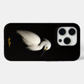 ブラック4 ラクセ iPhone 15 Pro Mate、ダイサギ Case-Mate iPhoneケース (裏面 (横))