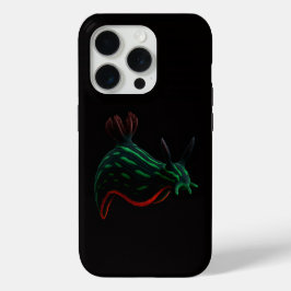 ブラック4 ラクセ iPhone 15 Pro Mate、ネオンウミウシ Proケース