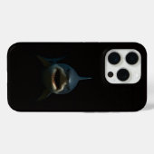 ブラック4 ラクセ iPhone 15 Pro Mate、ホホジロザメ Case-Mate iPhoneケース (裏面 (横))