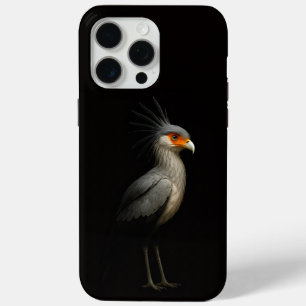 ブラック4 ラクセ iPhone 15 Pro Max, セクレタリバード Maxケース