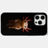 ブラック4 ラクセ iPhone 15 Pro Max、メキシコサンショウウオ Case-Mate iPhoneケース (裏面 (横))