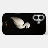 ブラック4 ラクセ iPhone 16 ケースメイト、シロサギ Case-Mate iPhoneケース (裏面 (横))