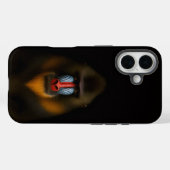 ブラック4 ラクセ iPhone 16 ケースメイト、マンドリルモンキー Case-Mate iPhoneケース (裏面 (横))