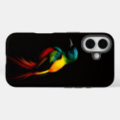 ブラック4 ラクセ iPhone 16 ケースメイト、レインボーバード Case-Mate iPhoneケース (裏面 (横))