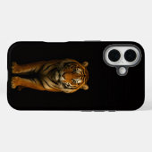 ブラック4 ラクセ iPhone 16 マット、ノーブルタイガー Case-Mate iPhoneケース (裏面 (横))
