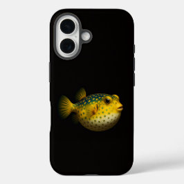 ブラック4 ラクセ iPhone 16 マテ、イエローフグ 16ケース