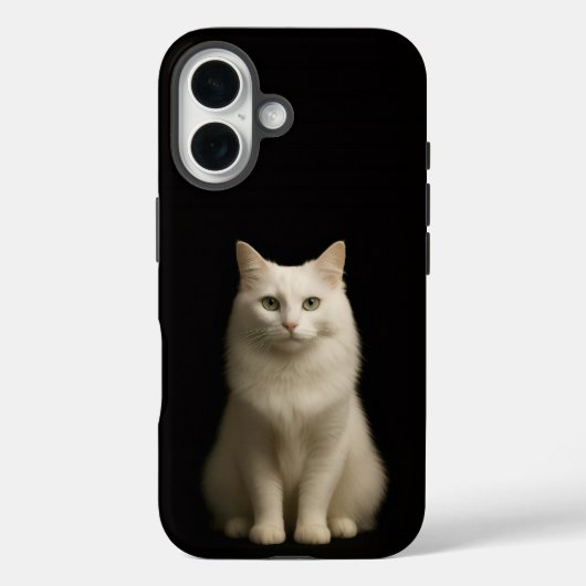 ブラック4 ラクセ iPhone 16 Mate トルコアンゴラ Case-Mate iPhoneケース (裏面)