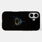 ブラック4 ラクセ iPhone 16 Mate、ホオジロザメ Case-Mate iPhoneケース (裏面 (横))