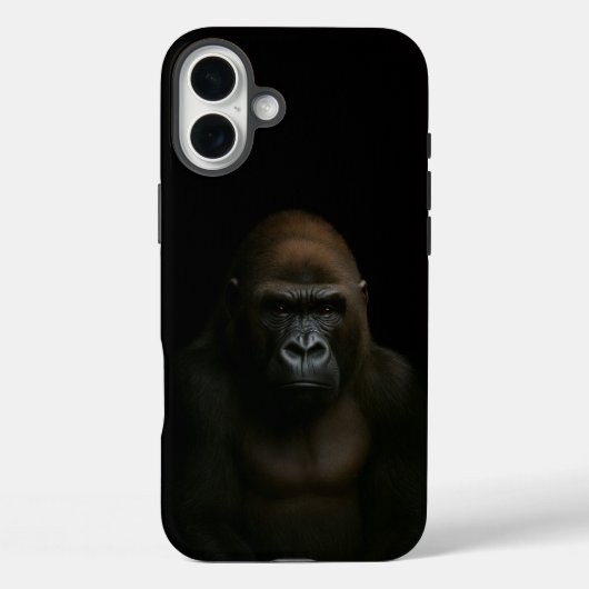 ブラック4 ラクセ iPhone 16 Plus、ゴリラ Case-Mate iPhoneケース (裏面)