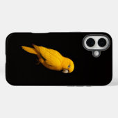 ブラック4 ラクセ iPhone 16 Plus、ゴールデンパラキート Case-Mate iPhoneケース (裏面 (横))