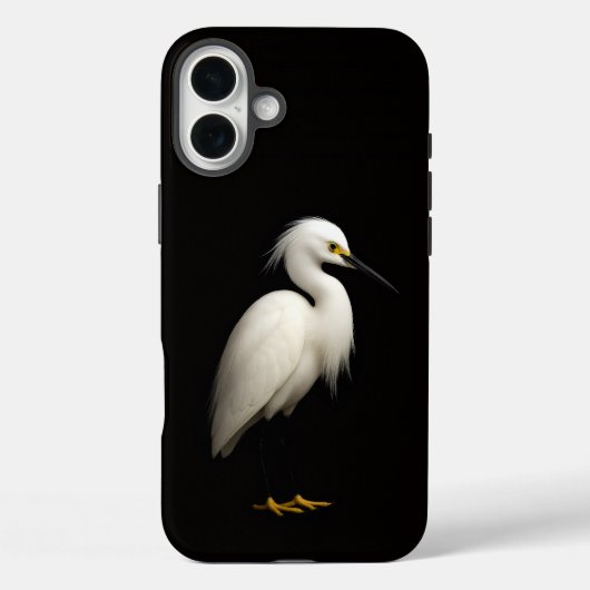 ブラック4 ラクセ iPhone 16 Plus、シロサギ Case-Mate iPhoneケース (裏面)
