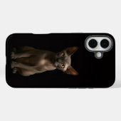 ブラック4 ラクセ iPhone 16 Plus、スフィンクス猫 Case-Mate iPhoneケース (裏面 (横))