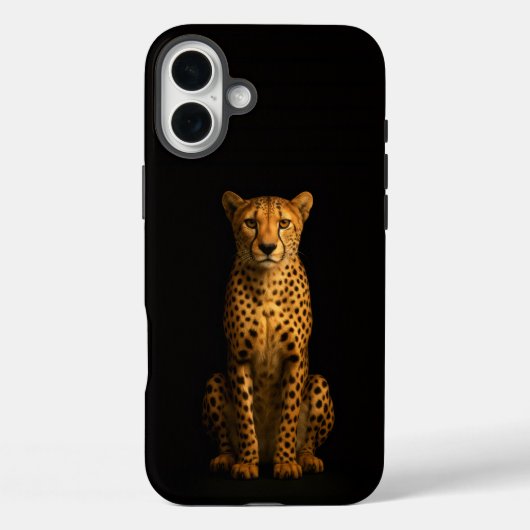 ブラック4 ラクセ iPhone 16 Plus、スリムチーター Case-Mate iPhoneケース (裏面)