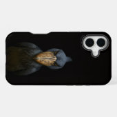 ブラック4 ラクセ iPhone 16 Plus、ハシビロコウ iPhoneケース (裏面横)