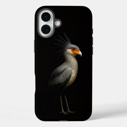 ブラック4 ラクセ iPhone 16 Plus、ヘビクイワシ Case-Mate iPhoneケース (裏面)