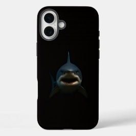 ブラック4 ラクセ iPhone 16 Plus、ホオジロザメ Plusケース