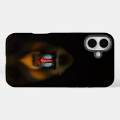 ブラック4 ラクセ iPhone 16 Plus、マンドリルモンキー Case-Mate iPhoneケース (裏面 (横))