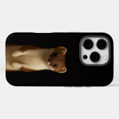 ブラック4 ラクセ iPhone 16 Pro エレガントイタチ Case-Mate iPhoneケース (裏面 (横))